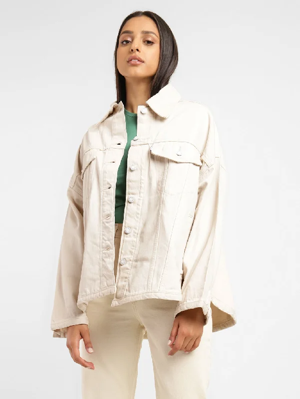 Women's Solid Spread Collar Jackets