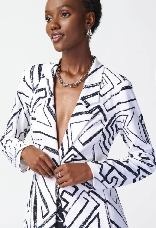 Abstract Print Blazer