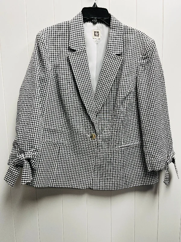 Black & White Blazer Anne Klein, Size Xl