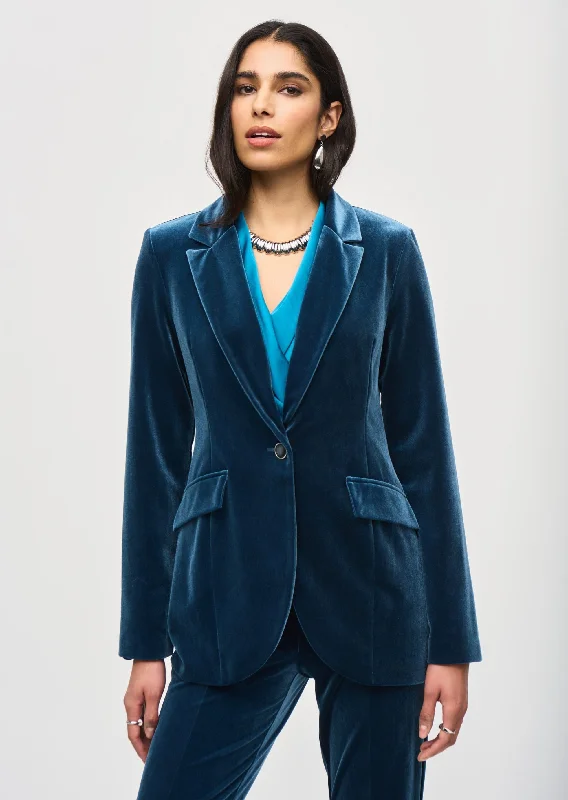 Joseph Ribkoff - Velvet Fitted Blazer