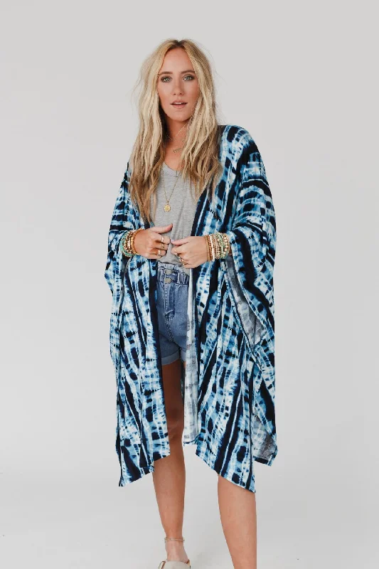 Free And Wild Kimono - Blue