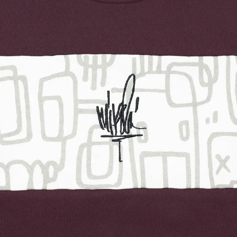 Line Sketch Embroidered Crewneck