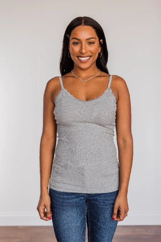 Pulse Basics Finding The One Layering Tank- Grey