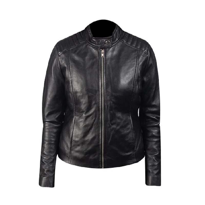 Women's Kelsee Biker Leather Jacket