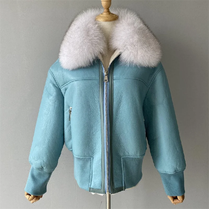 Sky Blue (Ivory Fur) / S