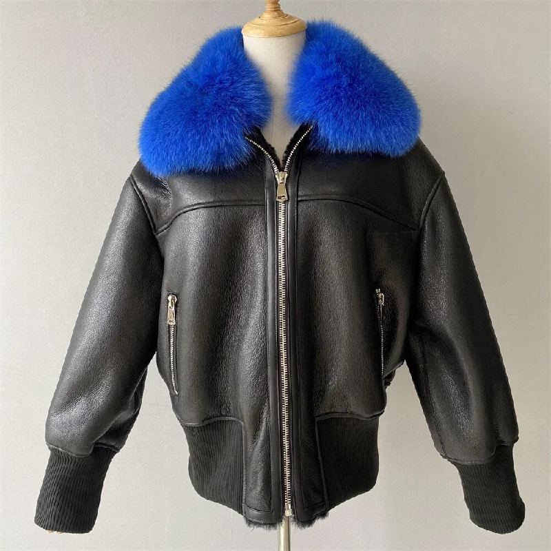 Black (Blue Fur) / S