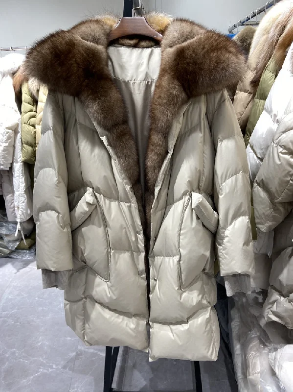 Beige Brown Fur / M