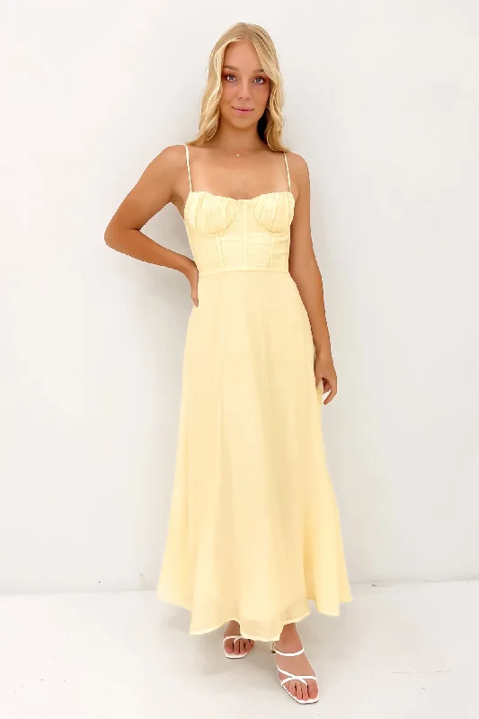 Colt Midi Dress Yellow