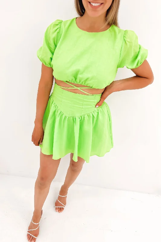 Jaelynn Mini Dress Lime