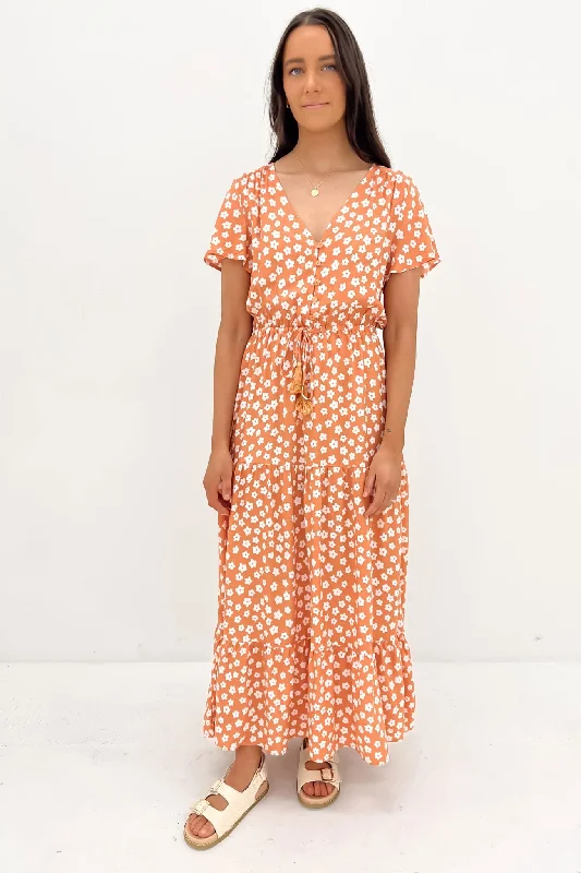 Laylah Maxi Dress Orange