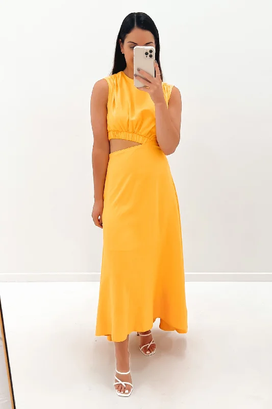 Max Midi Dress Mustard