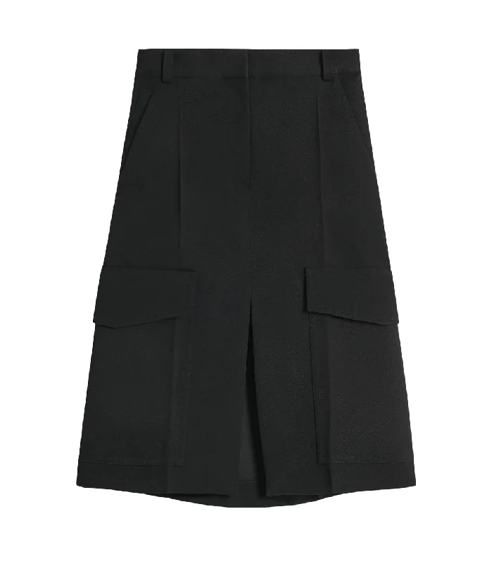 Victoria Beckham Womens Cargo Utility Skirt In Black