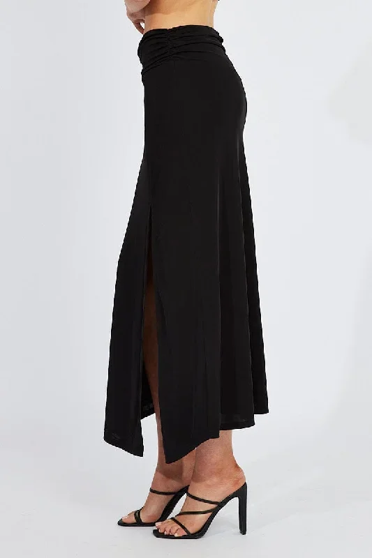 black-maxi-skirt-asymmetric-hem-sl3643-84p-1