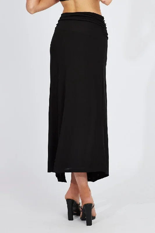 black-maxi-skirt-asymmetric-hem-sl3643-84p-1