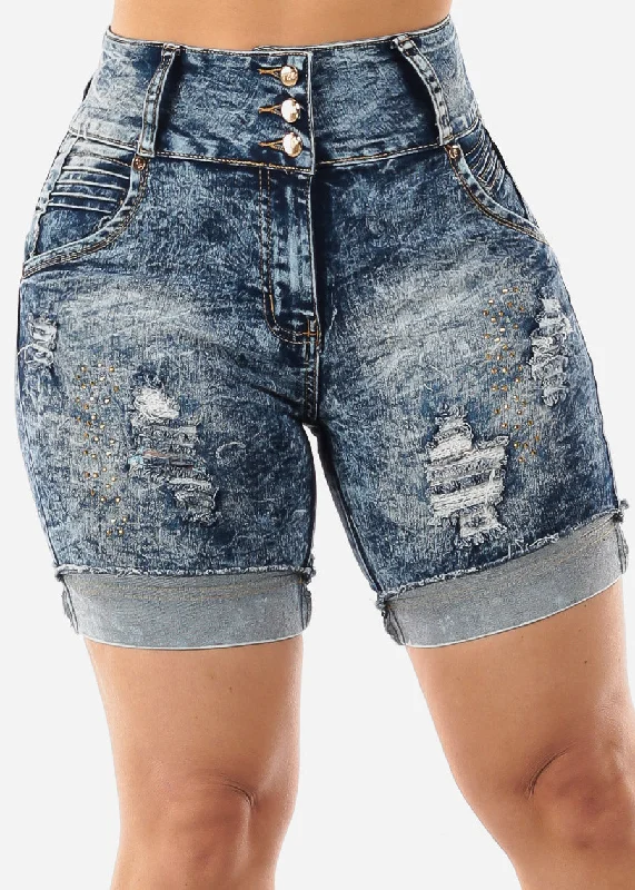 butt-lift-mid-thigh-ripped-denim-shorts-acid-wash-mk521acddnm