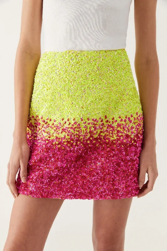 calypso-ombre-mini-skirt-ombre-light-lime-green