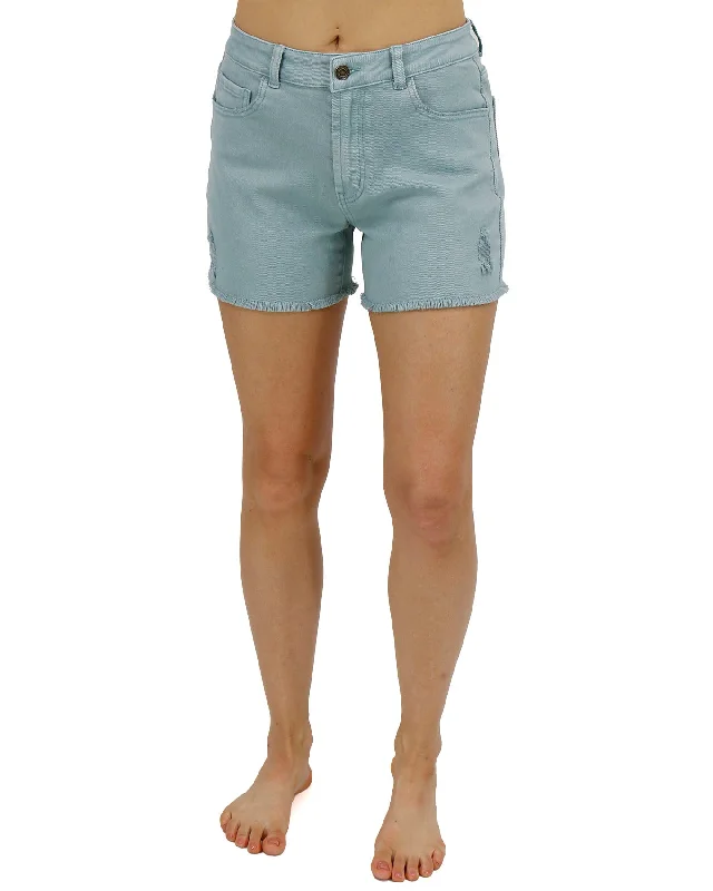 casual-colored-aqua-denim-shorts