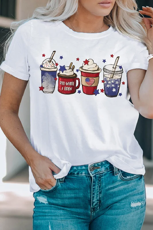 cup-star-graphic-round-neck-tee