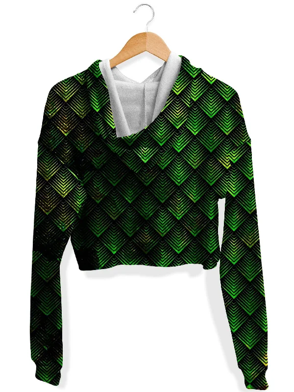 galactic-dragon-scale-green-fleece-crop-hoodie