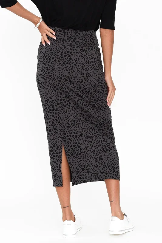 grey-leopard-bamboo-maxi-tube-skirt