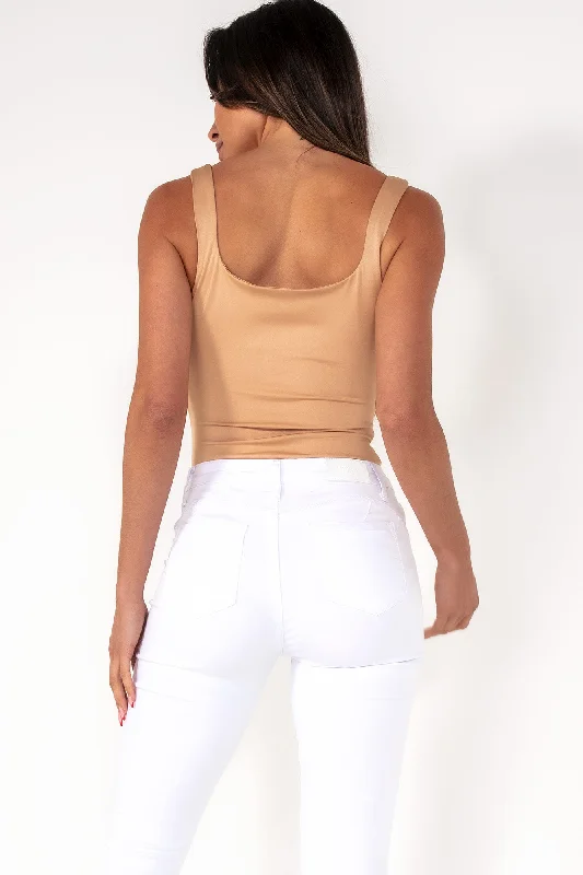 helena-camel-scoop-neck-slinky-bodysuit