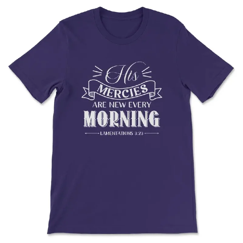 his-mercies-are-new-every-morning-lamentations-3-23-womens-t-shirt