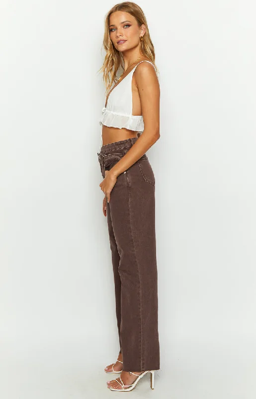 kansis-brown-uneven-waist-jeans