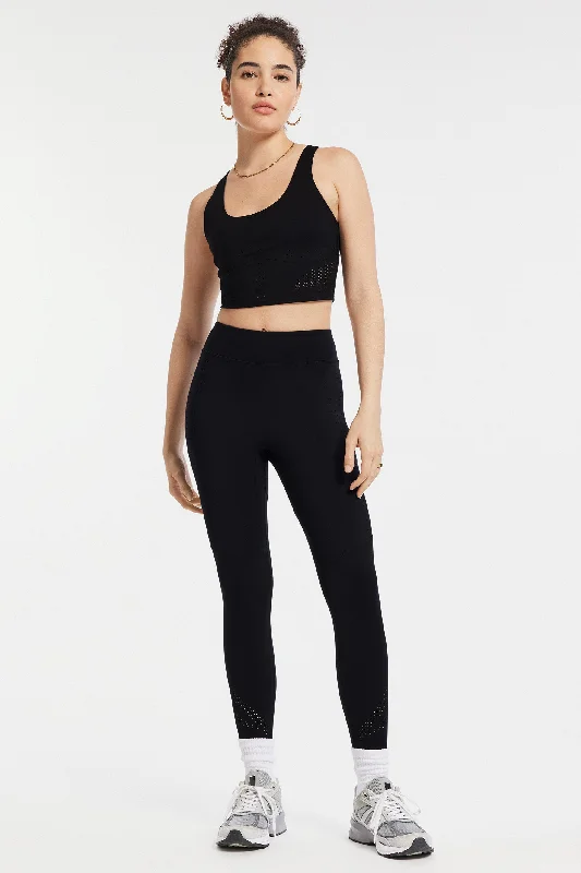 Laser Cut Legging - Black