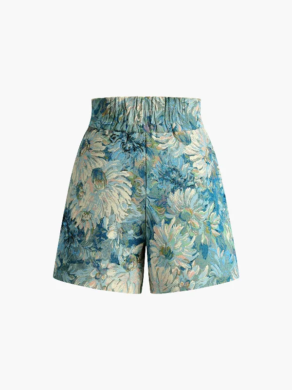 monet-garden-high-waist-shorts