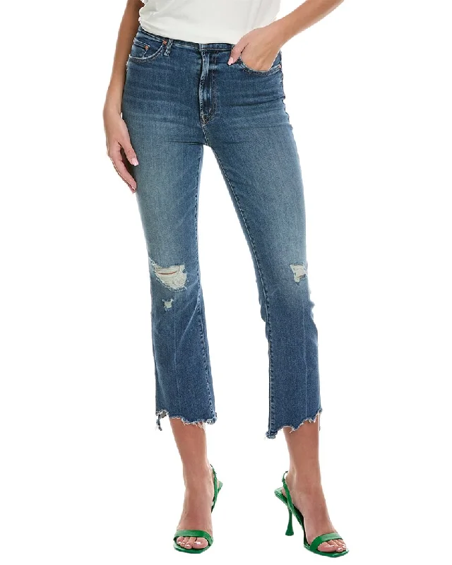 MOTHER Denim The Insider Crop Step Chew Dancing On Coals Bootcut Jean