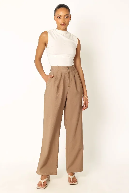 Noelle Pant - Light Brown