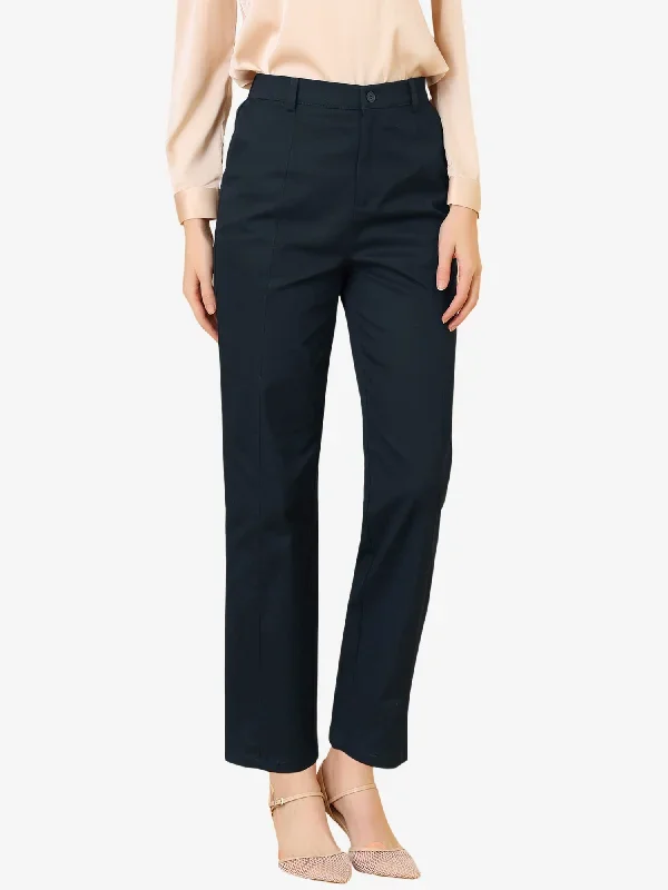 Office Trousers High Waist Straight Leg Bootcut Work Pants