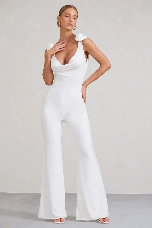 posy-white-cowl-neck-jumpsuit-with-corsages-and-lace-detail-cl128450005