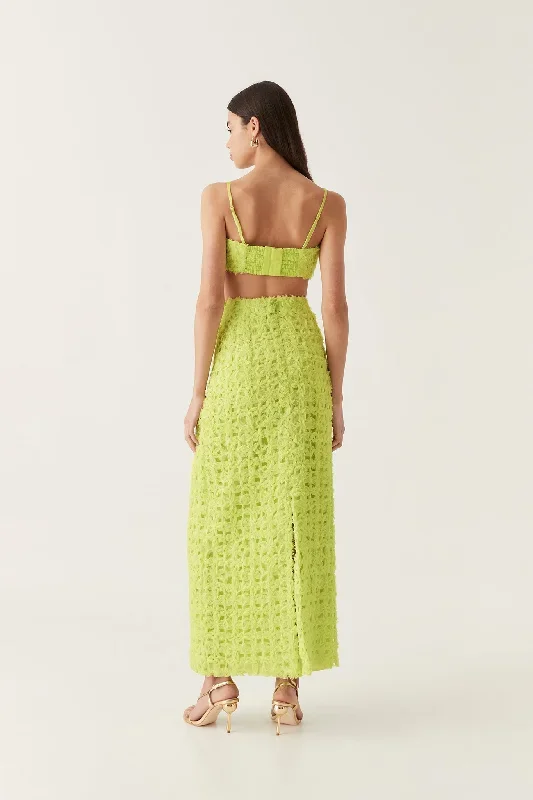 quintette-textured-midi-skirt-light-lime-green