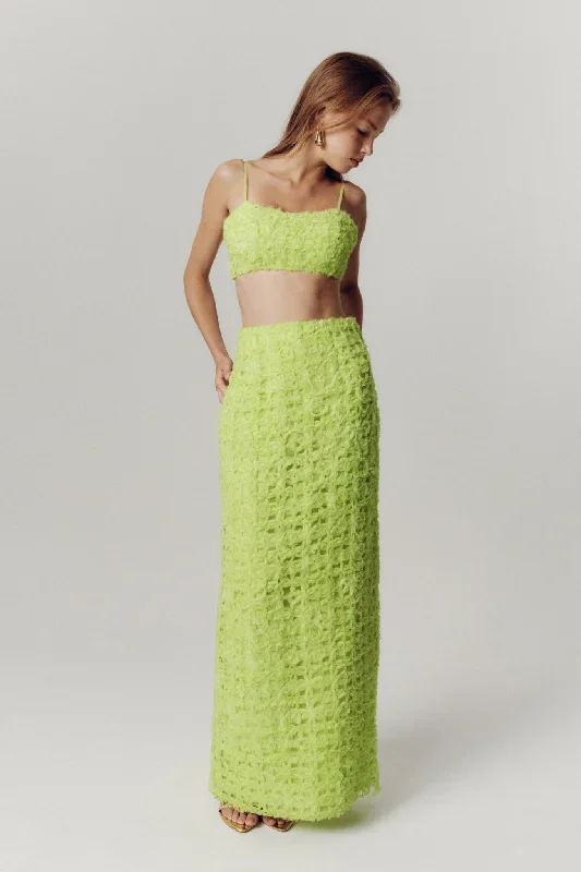 quintette-textured-midi-skirt-light-lime-green