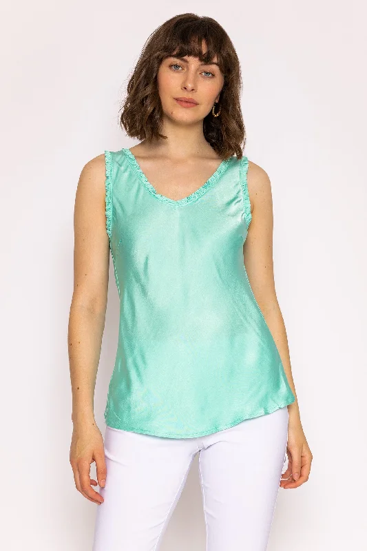 Satin Cami in Mint