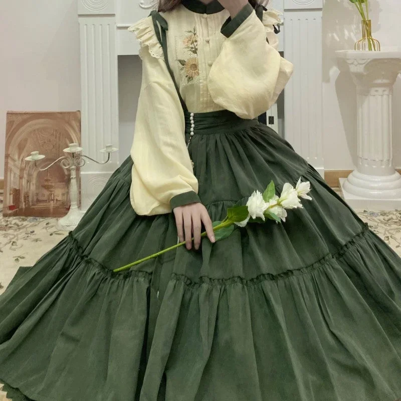 sunflower-appointment-chinese-style-skirt-and-blouse