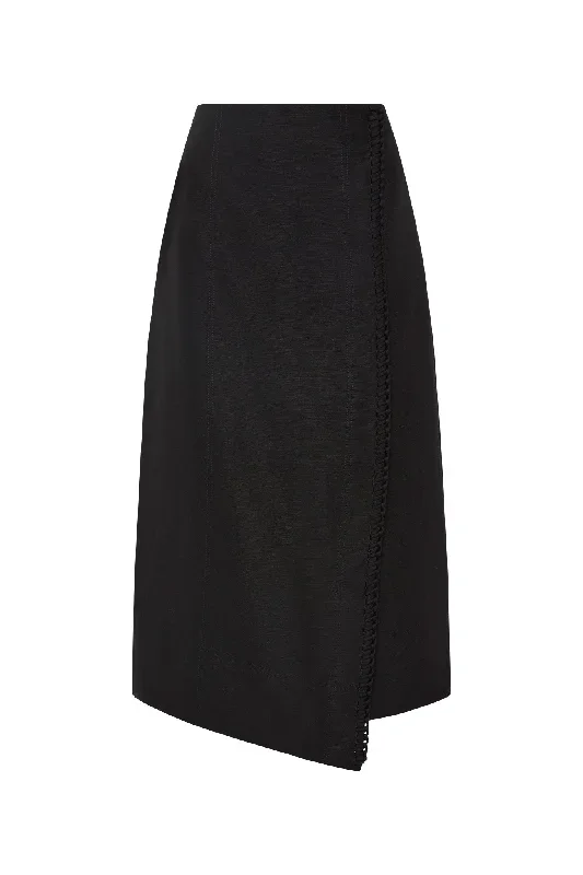 theory-cinched-midi-skirt-black