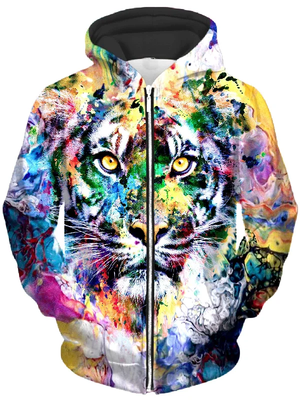 Tiger Unisex Zip-Up Hoodie