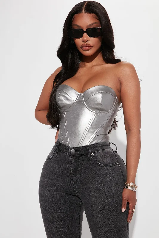 valentina-metallic-pu-corset-bodysuit-silver