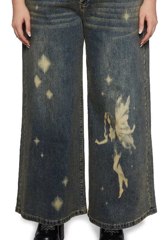 vintage-washed-denim-discharge-fairy-print-wide-leg-pant-plus