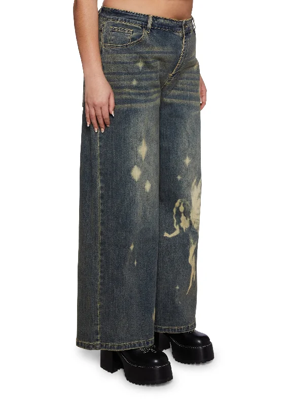 vintage-washed-denim-discharge-fairy-print-wide-leg-pant-plus