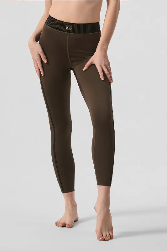 Airlift High-Waist 7/8 Line Up Legging - Espresso