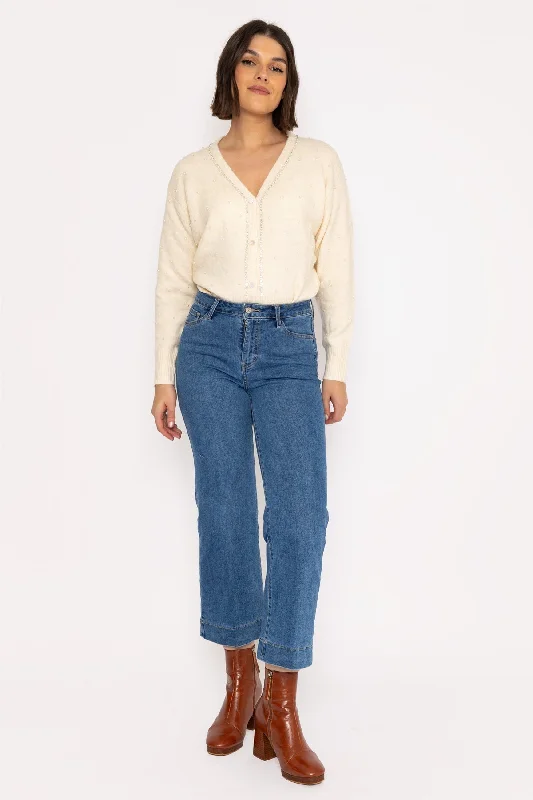 Windy Cropped Wide Leg Jeans