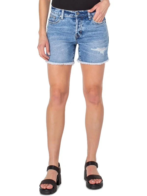 womens-light-wash-mini-denim-shorts